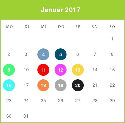 Kindergeld-Auszahlungstermine für Januar 2017