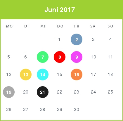 Kindergeld-Auszahlungstermine für Juni 2017