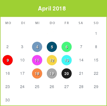 Kindergeld-Auszahlungstermine für April 2018