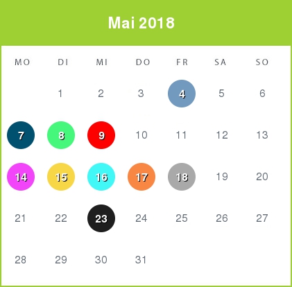 Kindergeld-Auszahlungstermine für Mai 2018