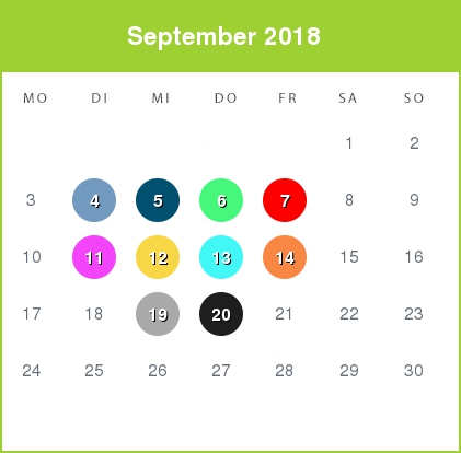 Kindergeld-Auszahlungstermine für September 2018