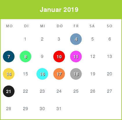 Kindergeld-Auszahlungstermine für Januar 2019