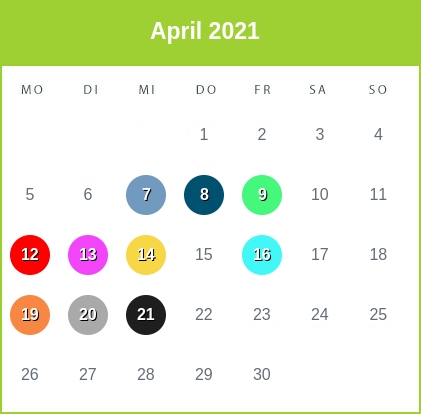 Kindergeld-Auszahlungstermine für April 2021