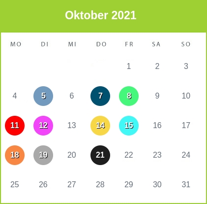 Kindergeld-Auszahlungstermine für Oktober 2021