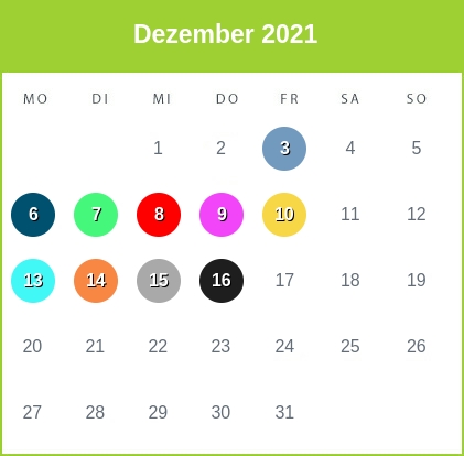 Kindergeld-Auszahlungstermine für Dezember 2021