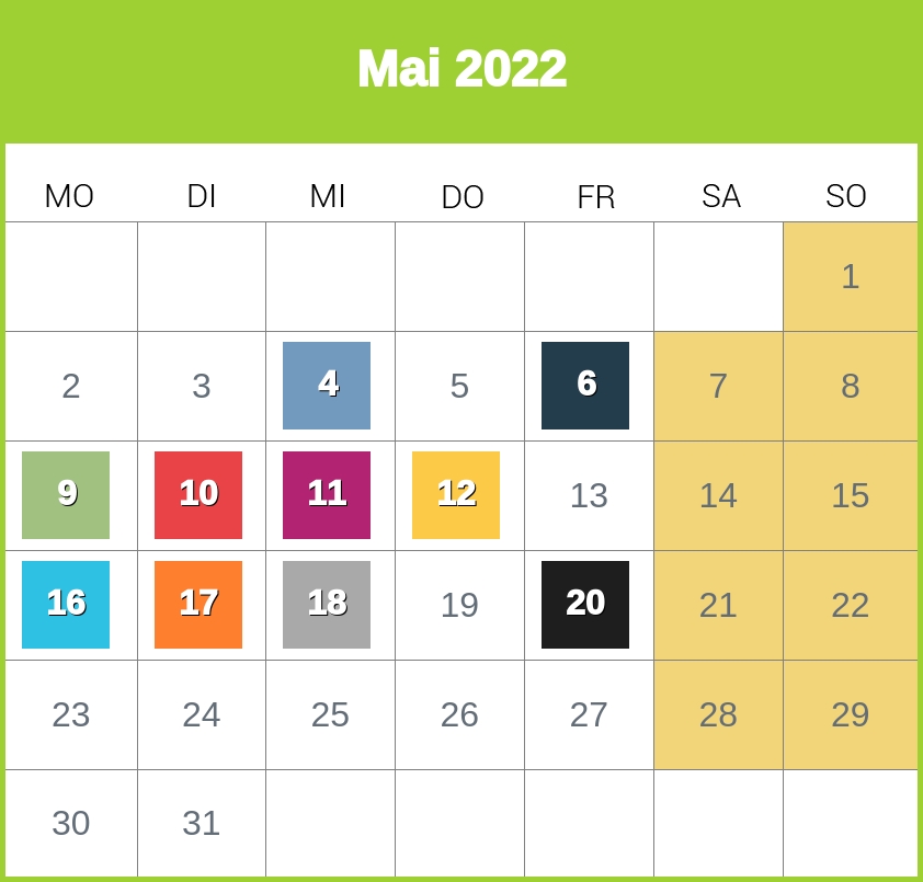 Kindergeld-Auszahlungstermine für Mai 2022