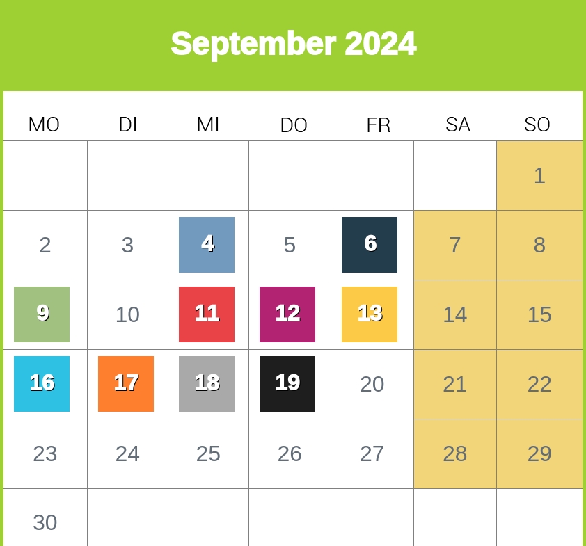 Kindergeld-Auszahlungstermine für September 2023