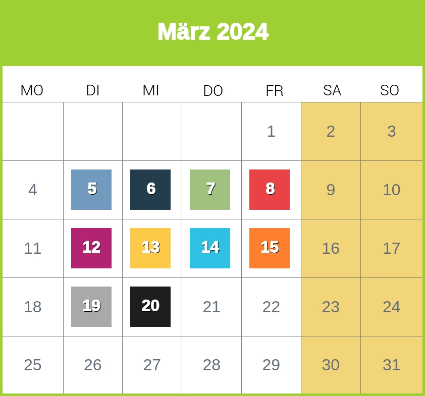 Kindergeld-Auszahlungstermine für März 2024