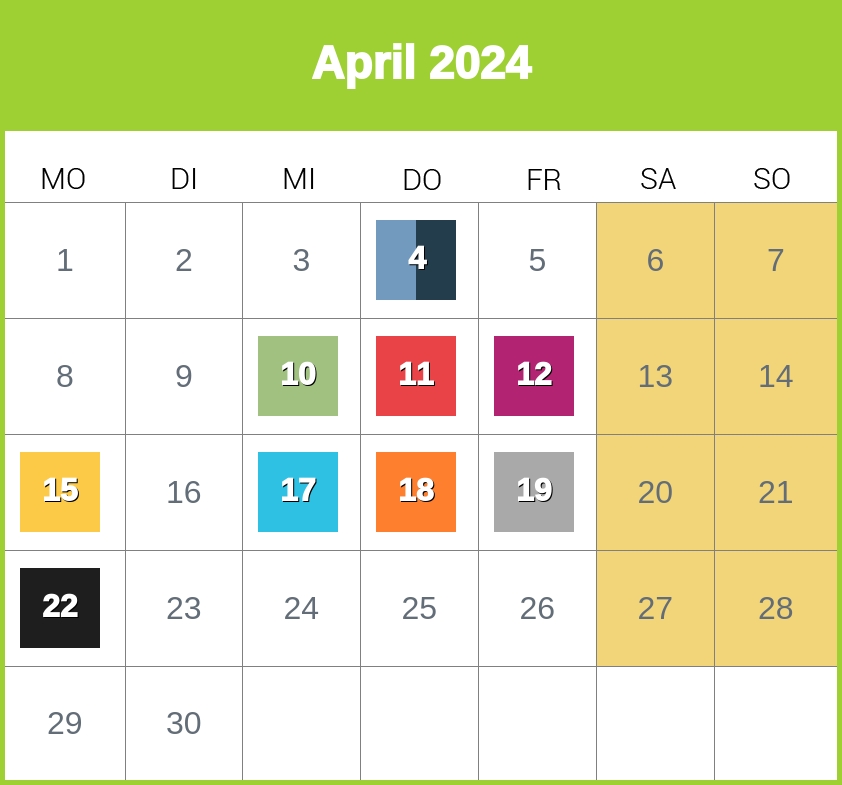 Kindergeld-Auszahlungstermine für April 2024