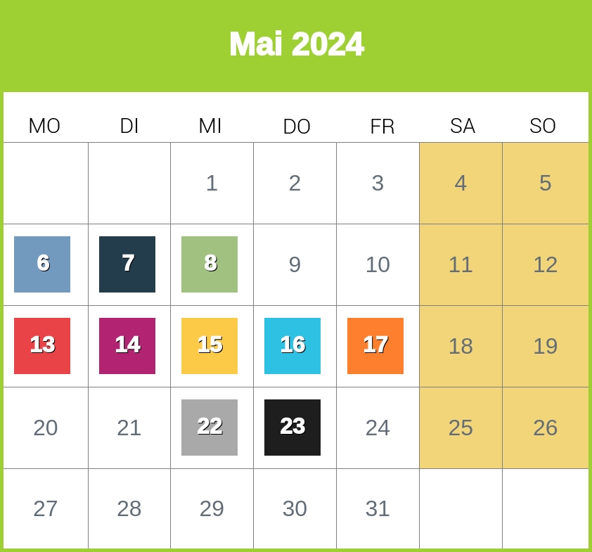 Kindergeld-Auszahlungstermine für Mai 2024
