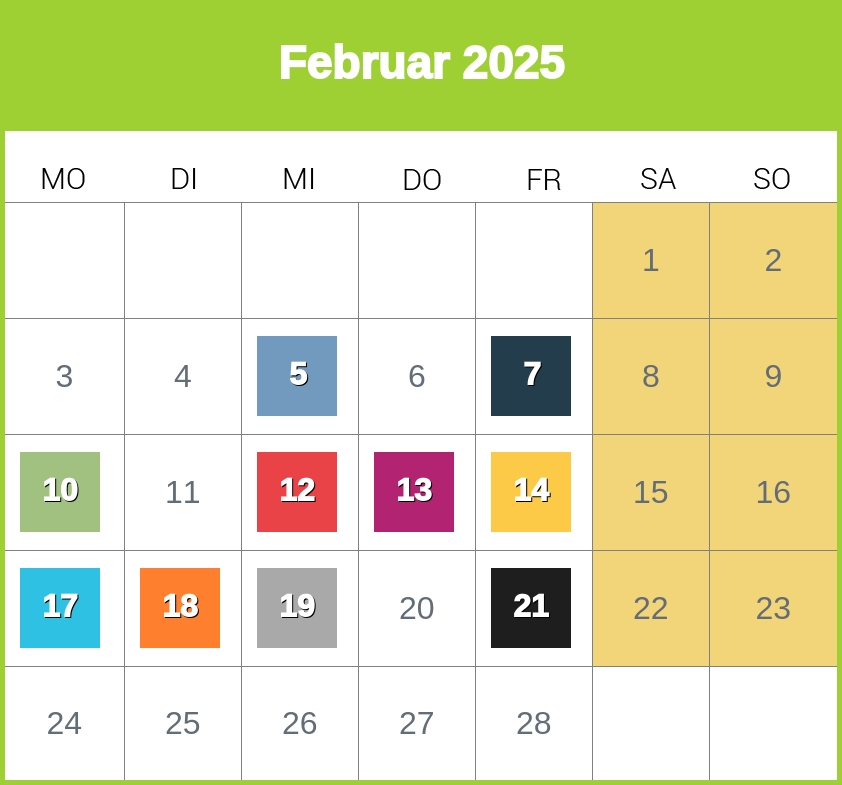 Kindergeld-Auszahlungstermine für Februar 2025