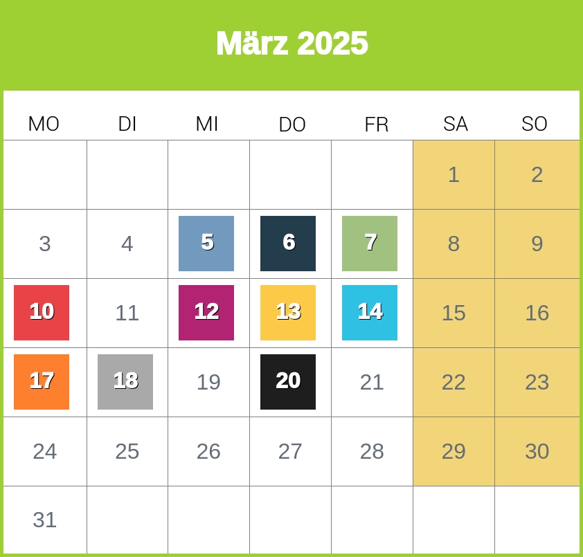 Kindergeld-Auszahlungstermine für März 2025