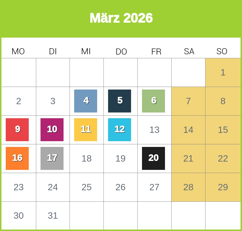 Kindergeld-Auszahlungstermine für März 2026